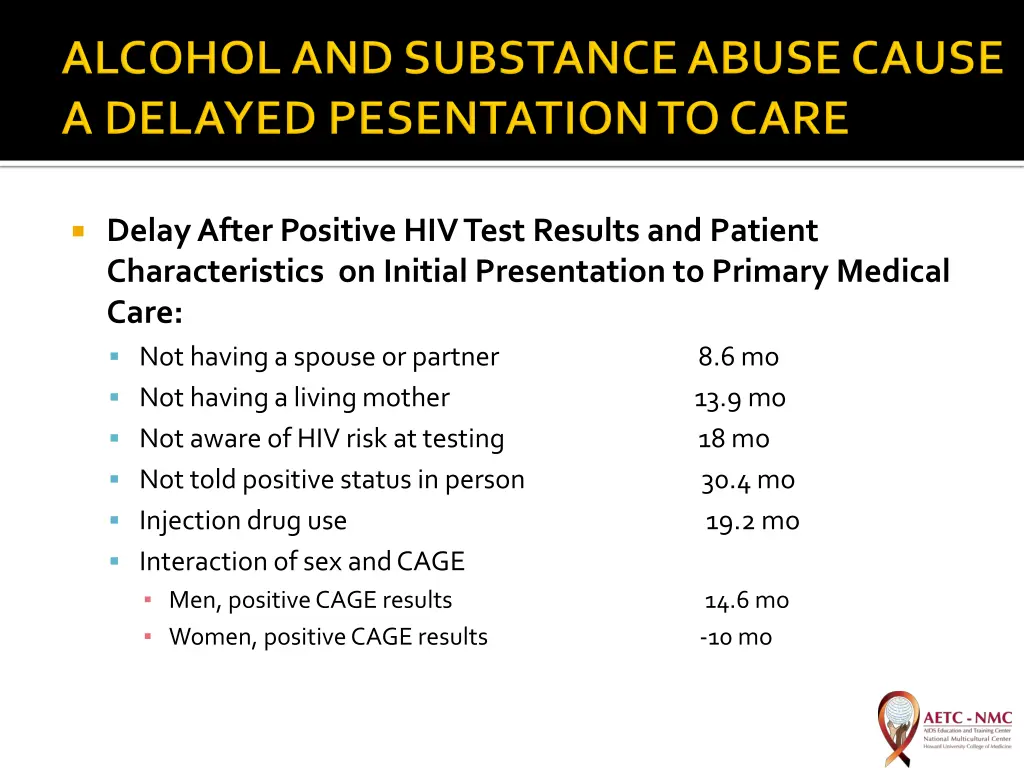 delay after positive hiv test results and patient