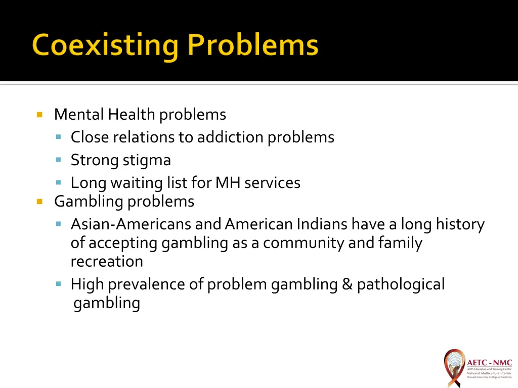 mental health problems close relations