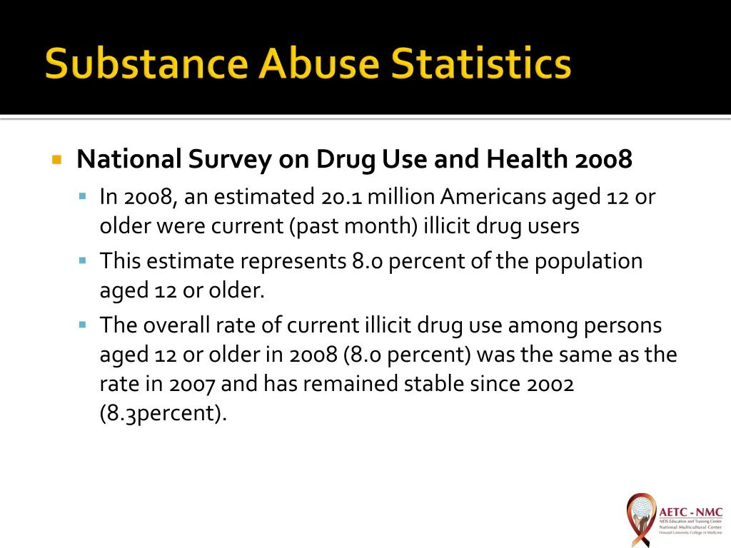 national survey on drug use and health 2008