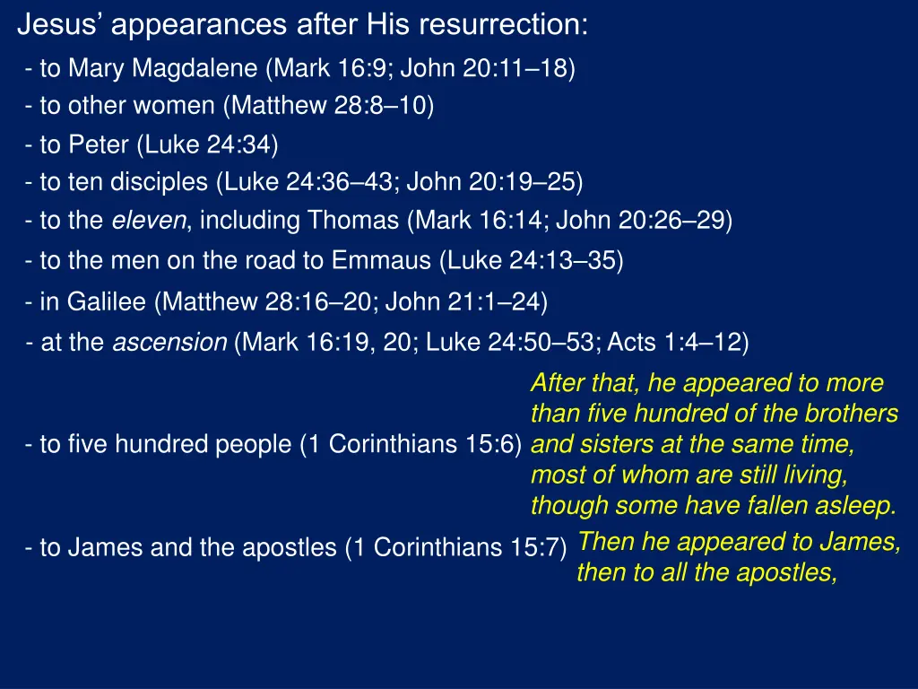 jesus appearances after his resurrection to mary