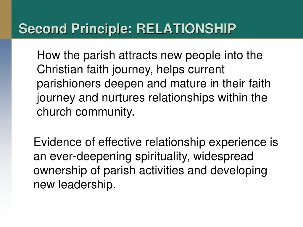 second principle relationship