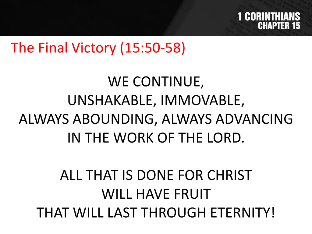 the final victory 15 50 58