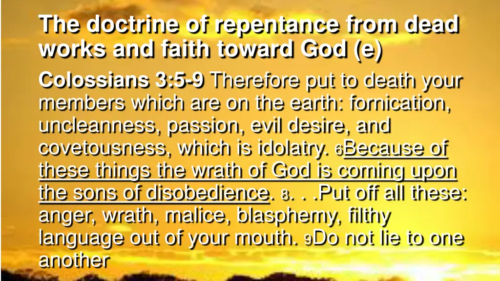 the doctrine of repentance from dead works 4