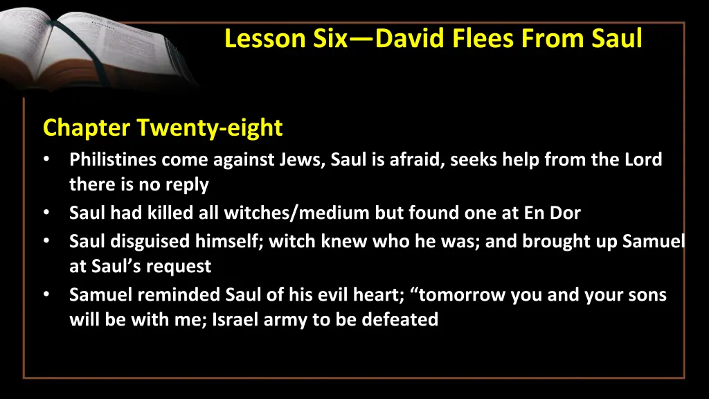 lesson six david flees from saul 7