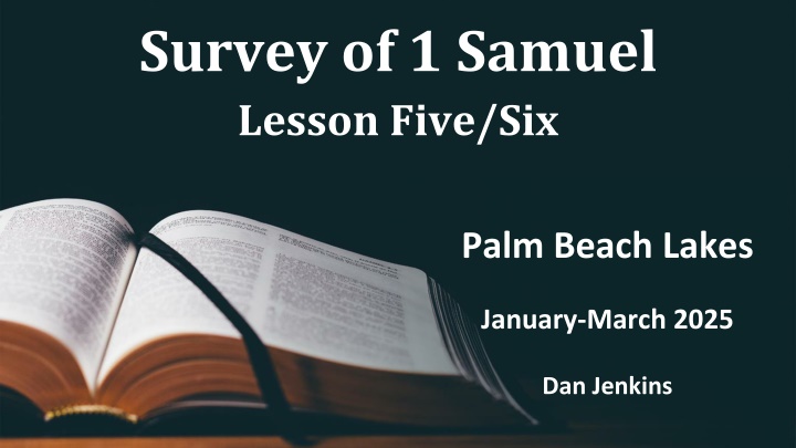 survey of 1 samuel lesson five six