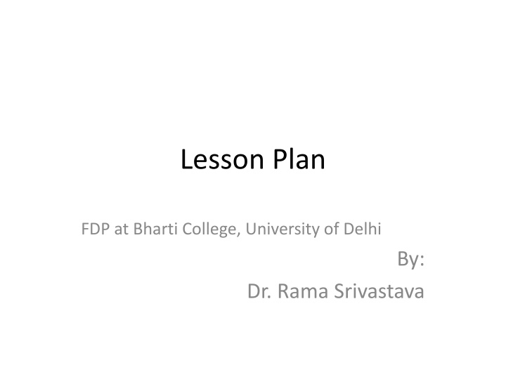 lesson plan