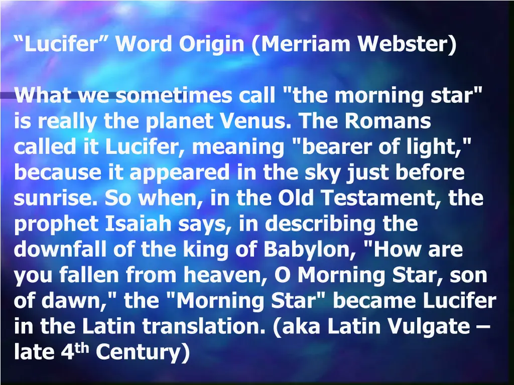 lucifer word origin merriam webster