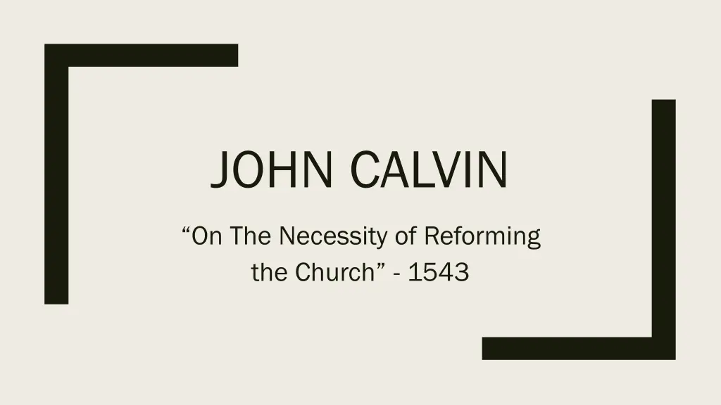 john calvin