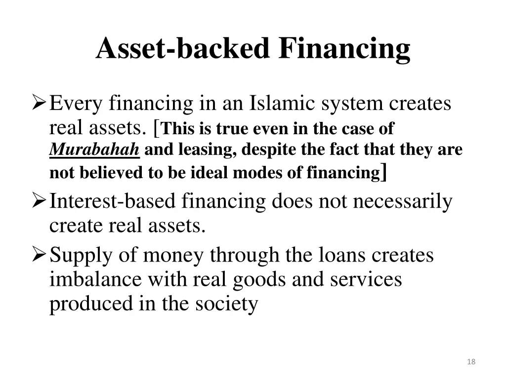 asset backed financing 7