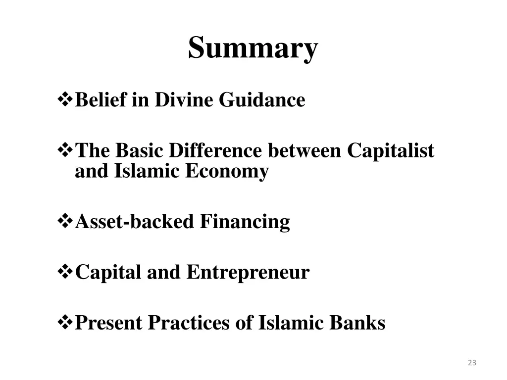 summary