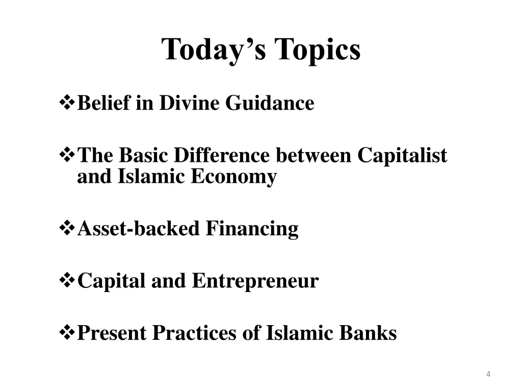 today s topics