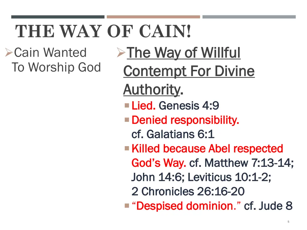 the way of cain cain wanted to worship god 2