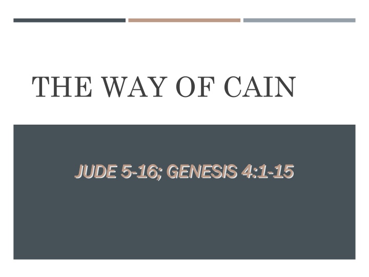 the way of cain