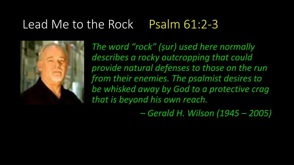lead me to the rock psalm 61 2 3 3