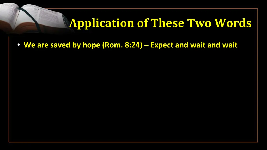 application of these two words 1