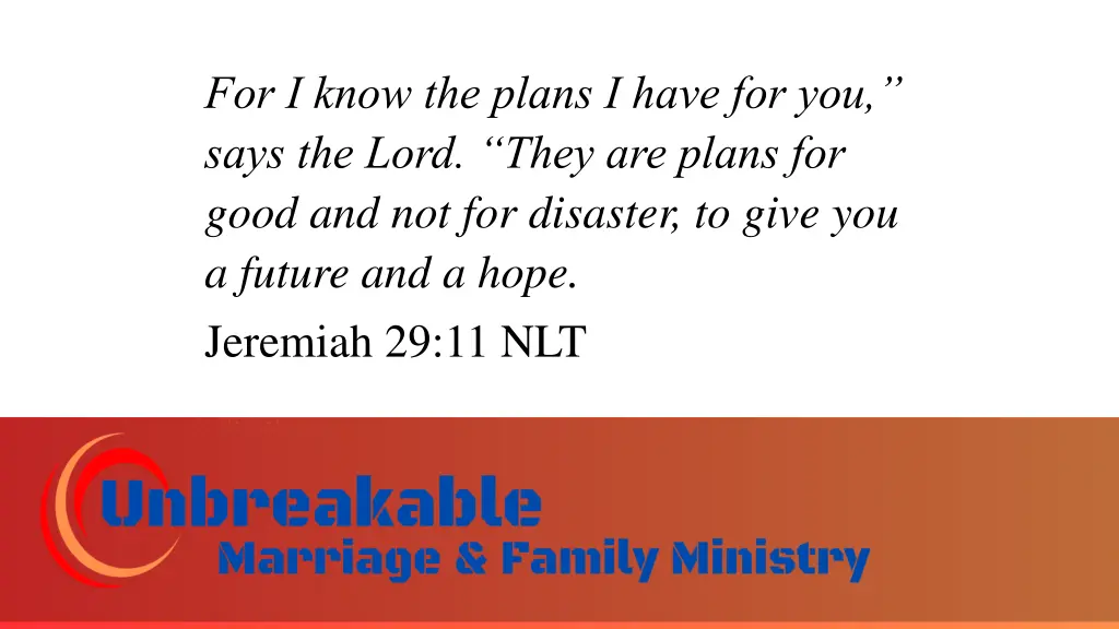 for i know the plans i have for you says the lord
