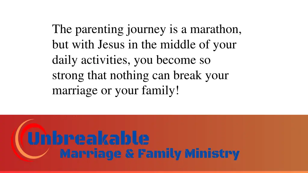 the parenting journey is a marathon but with