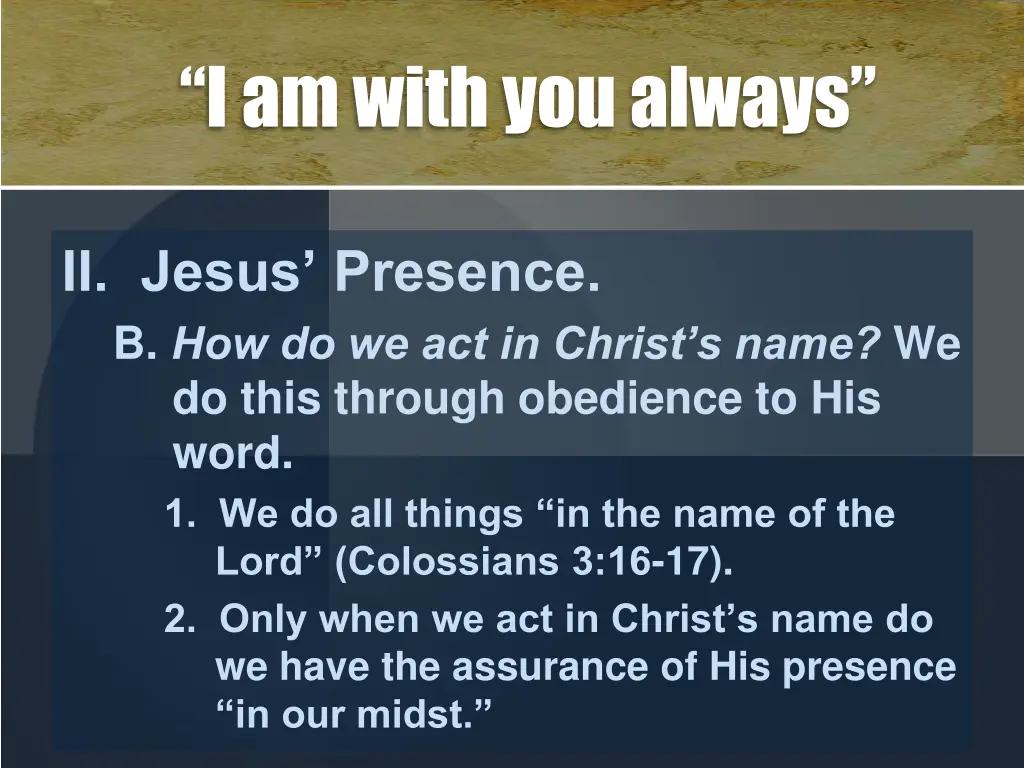 i am with you always 3