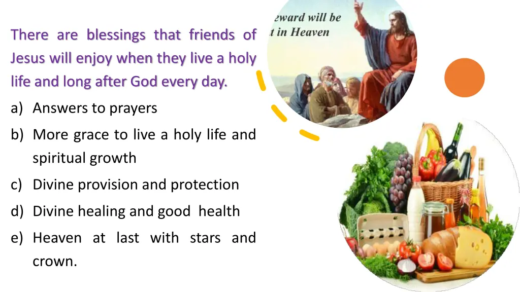 there are blessings that friends of jesus will