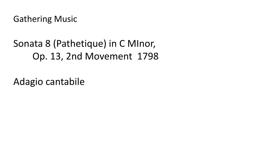 gathering music