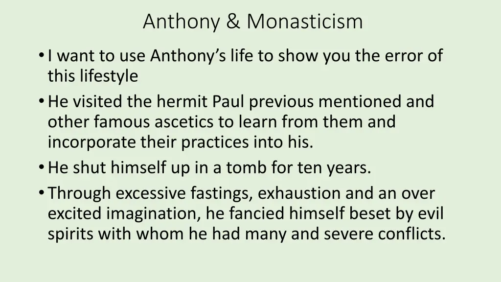 anthony monasticism