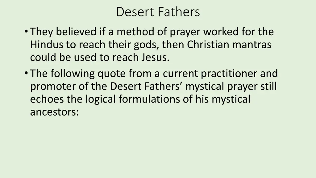 desert fathers