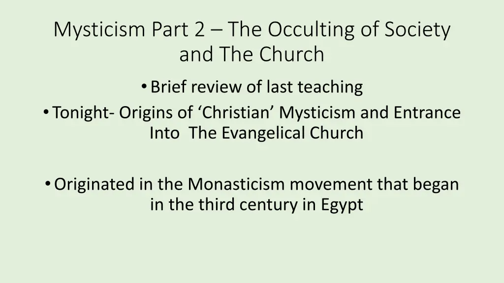 mysticism part 2 the occulting of society