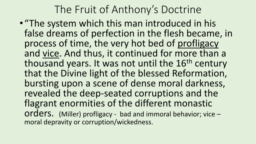 the fruit of anthony s doctrine the system which