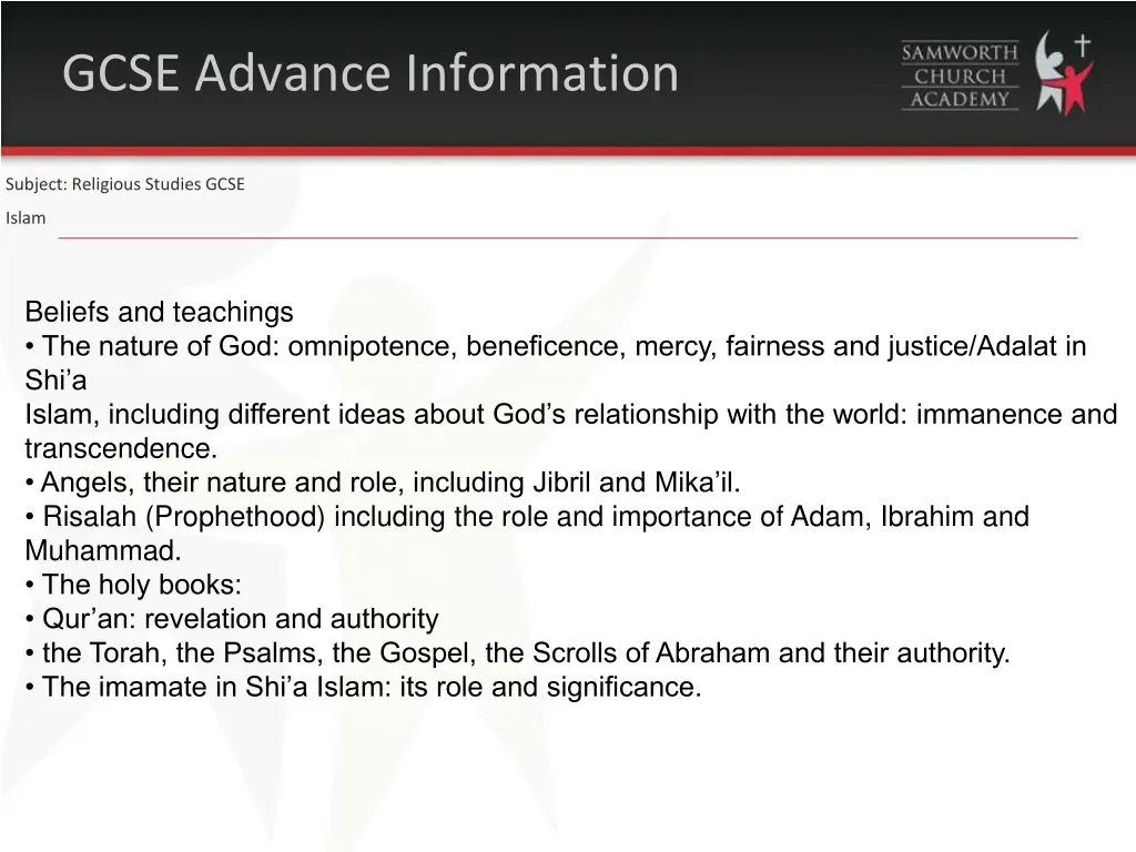 gcse advance information 5