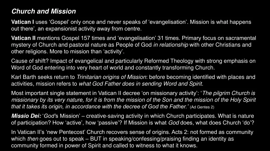 church and mission