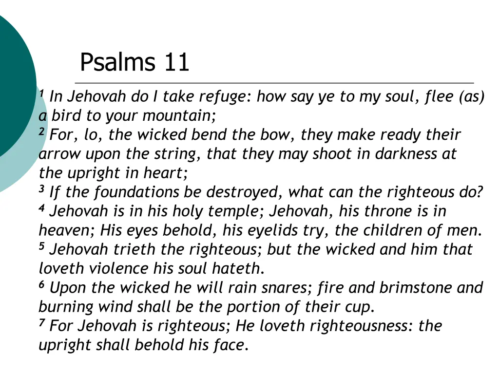 psalms 11
