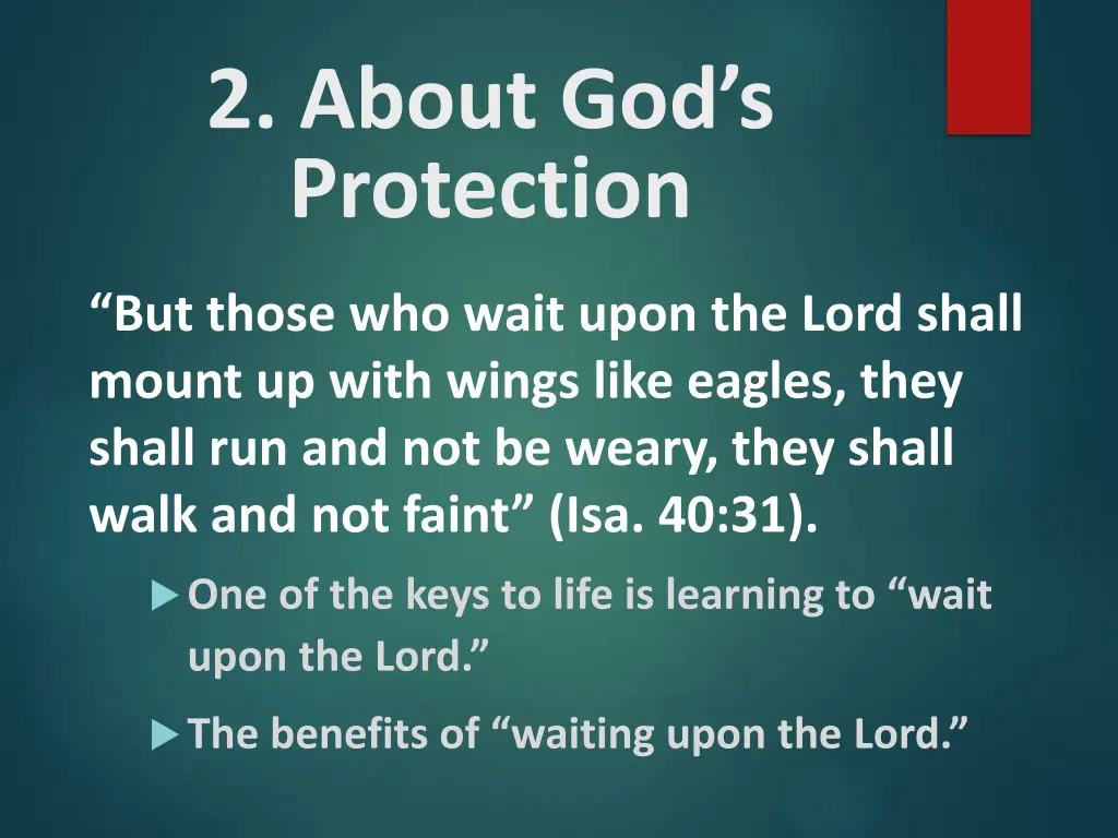 2 about god s protection