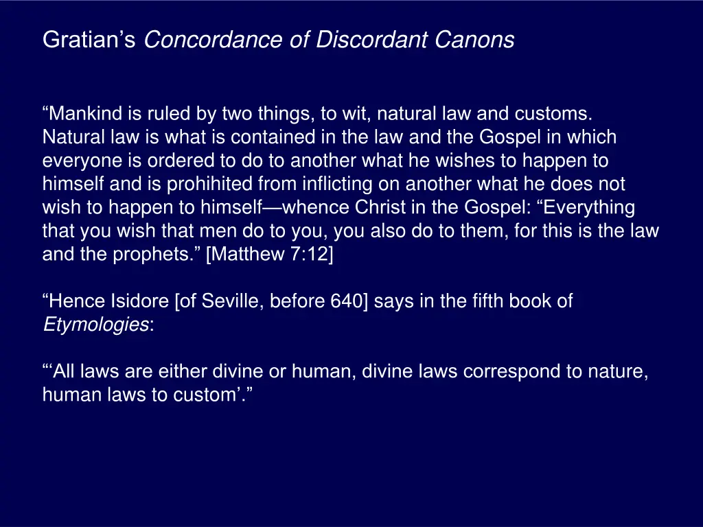 gratian s concordance of discordant canons
