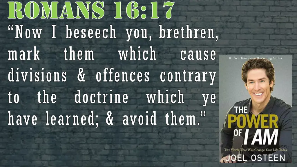 romans 16 17 now i beseech you brethren mark them