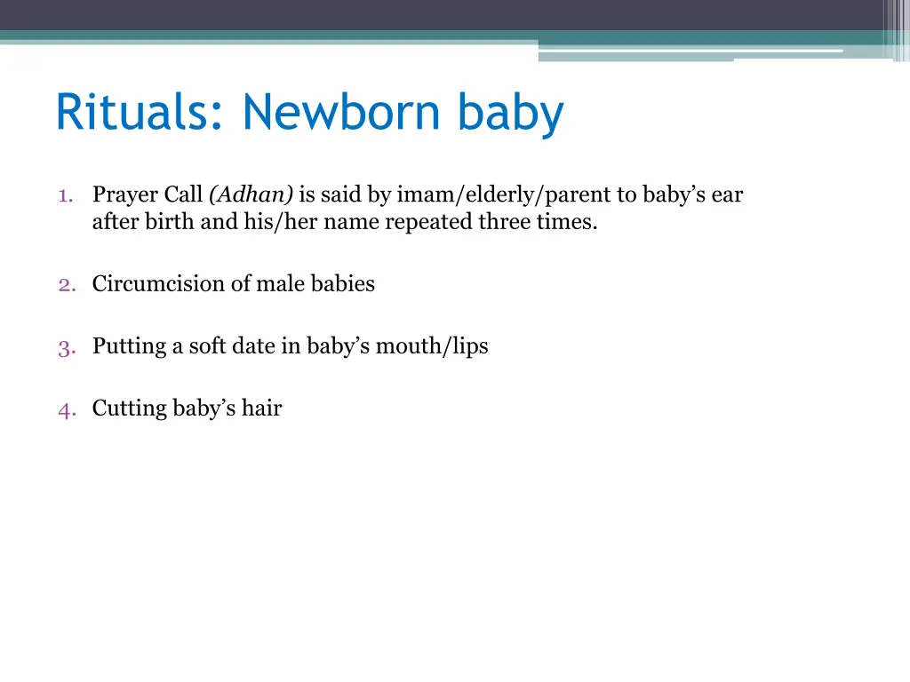 rituals newborn baby