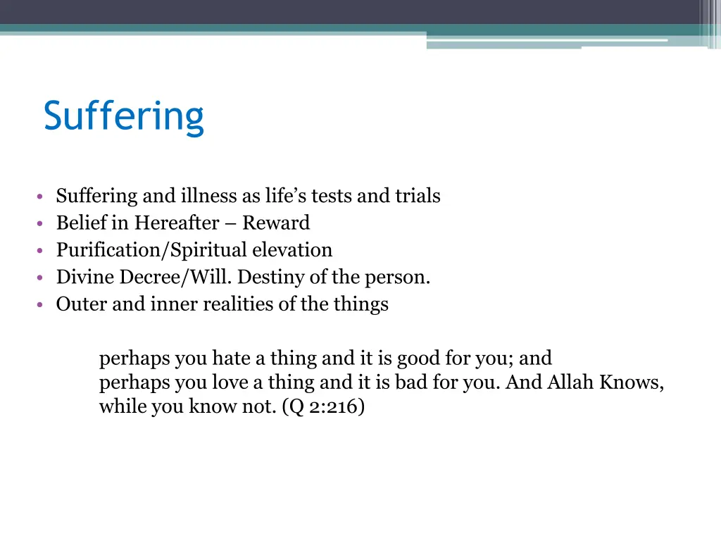 suffering