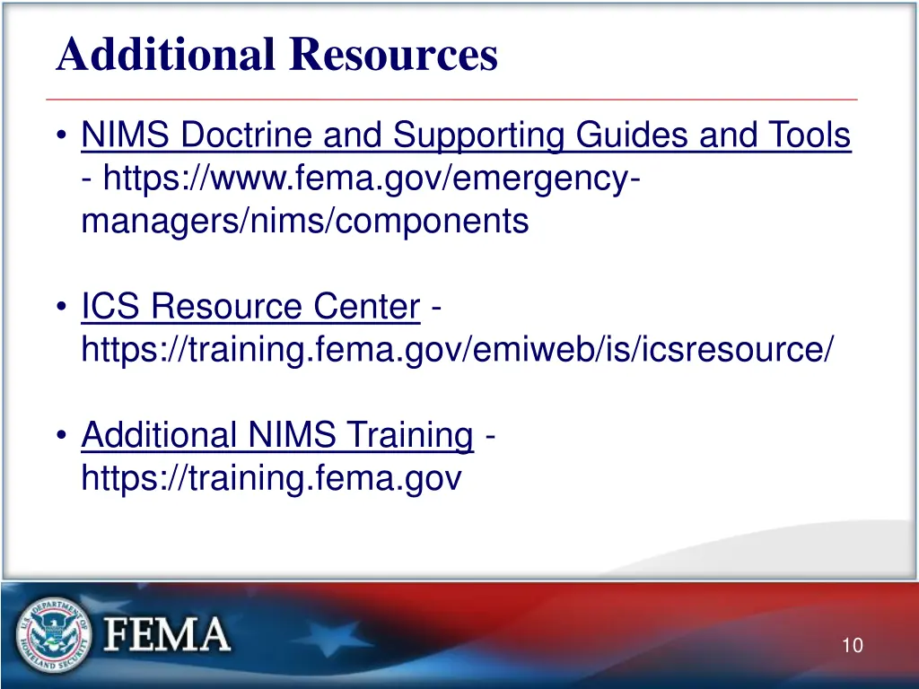 additional resources