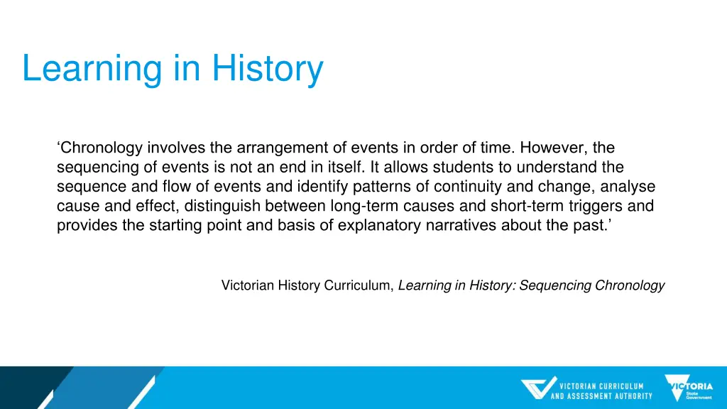 learning in history