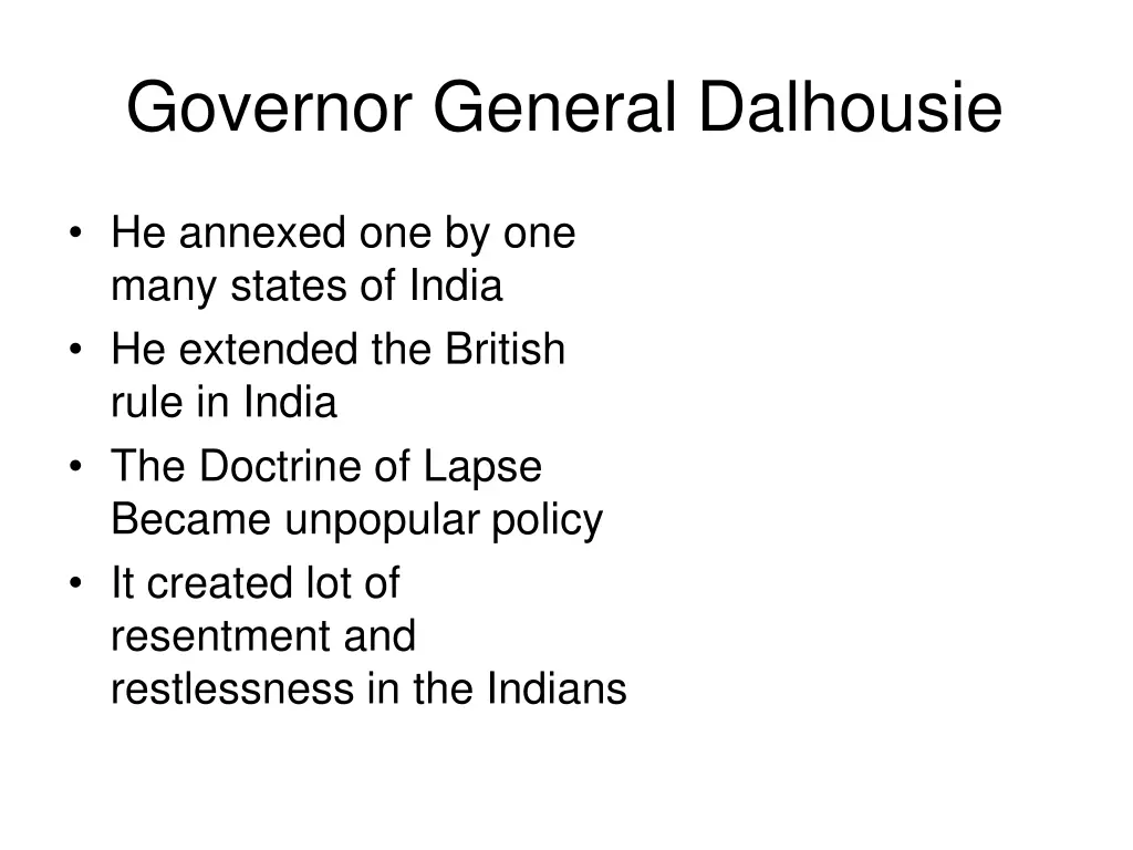 governor general dalhousie