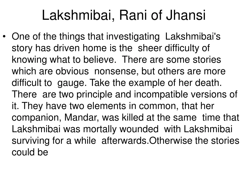 lakshmibai rani of jhansi