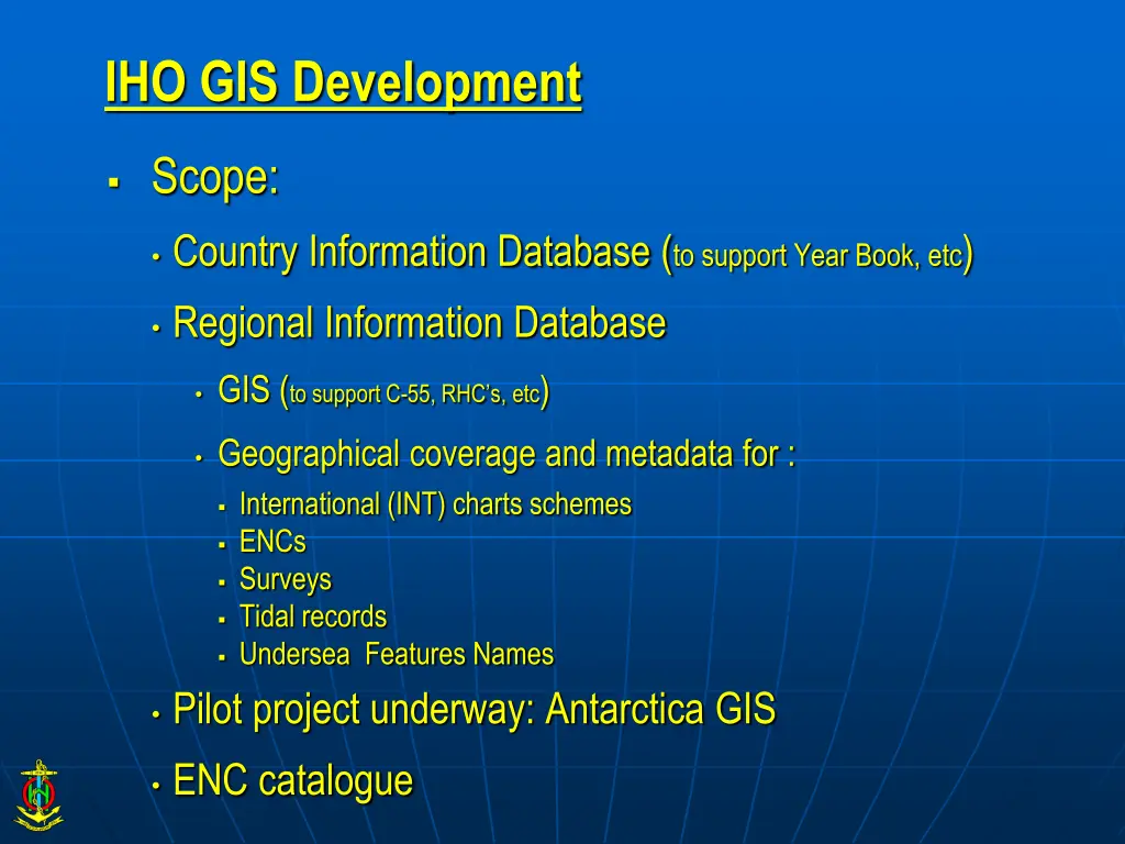 iho gis development