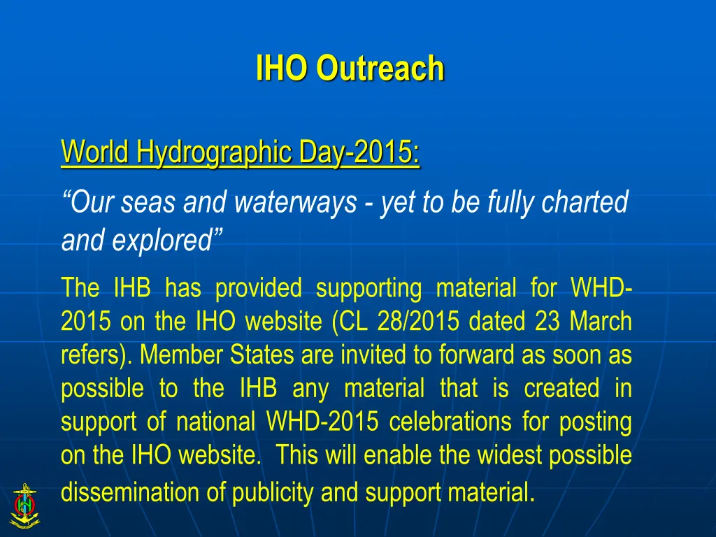 iho outreach