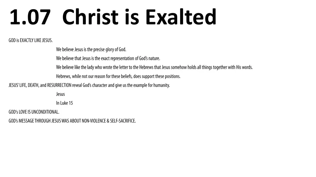 1 07 christ is exalted