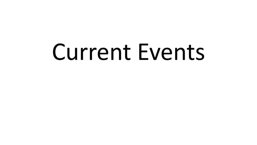 current events