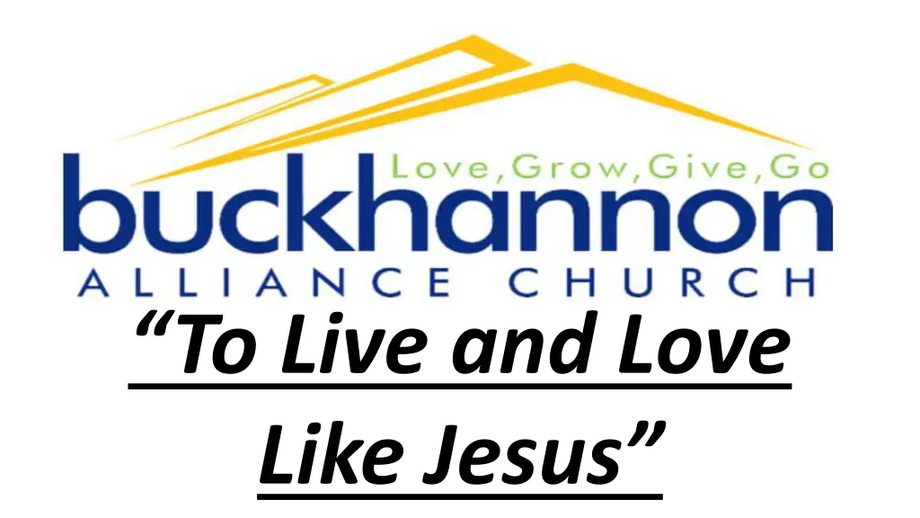 to live and love like jesus