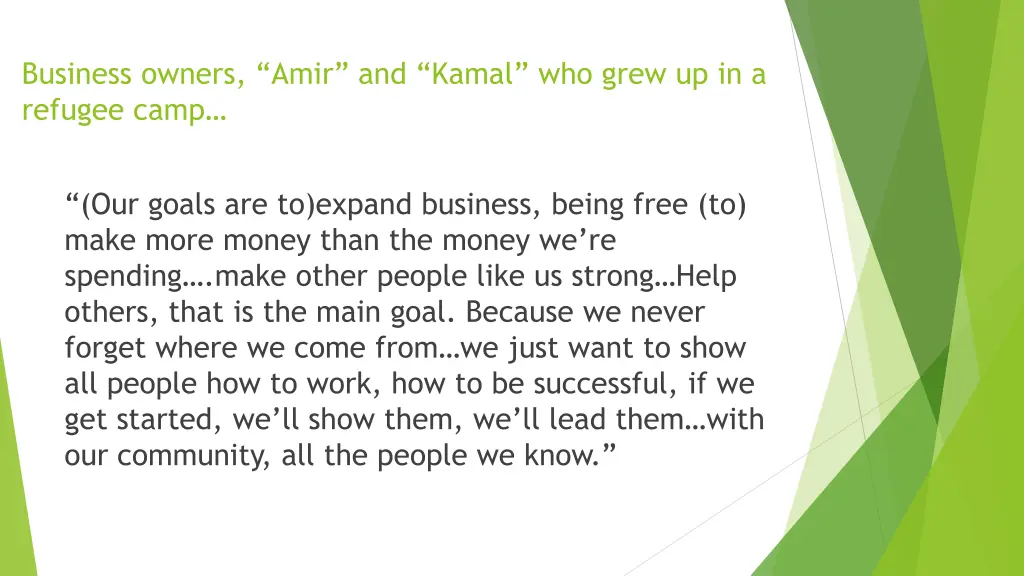business owners amir and kamal who grew