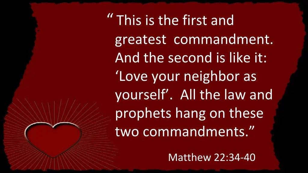 this is the first and greatest commandment 1