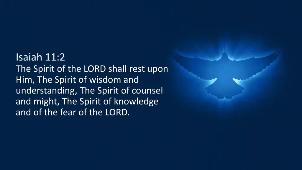 isaiah 11 2 the spirit of the lord shall rest
