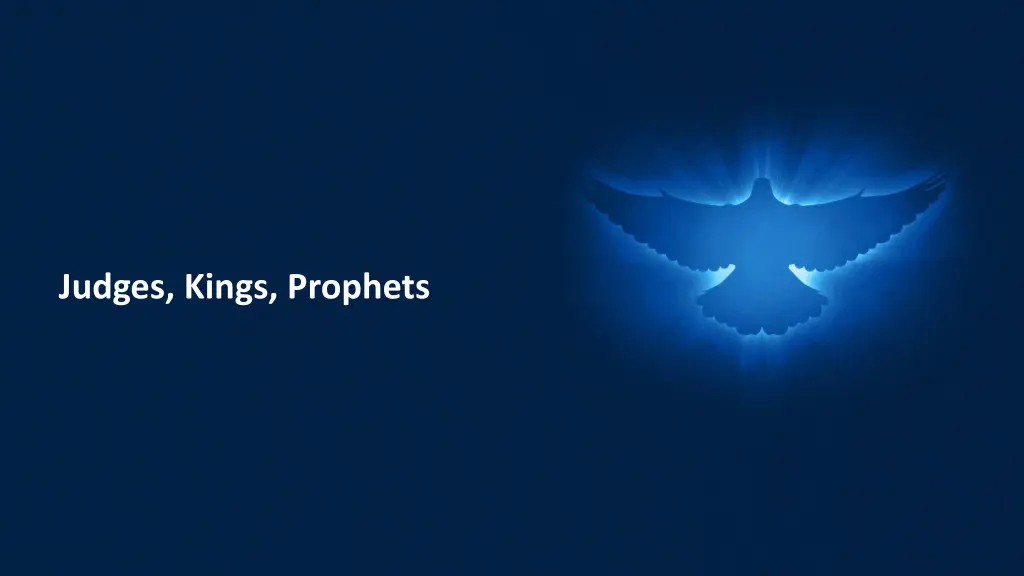 judges kings prophets