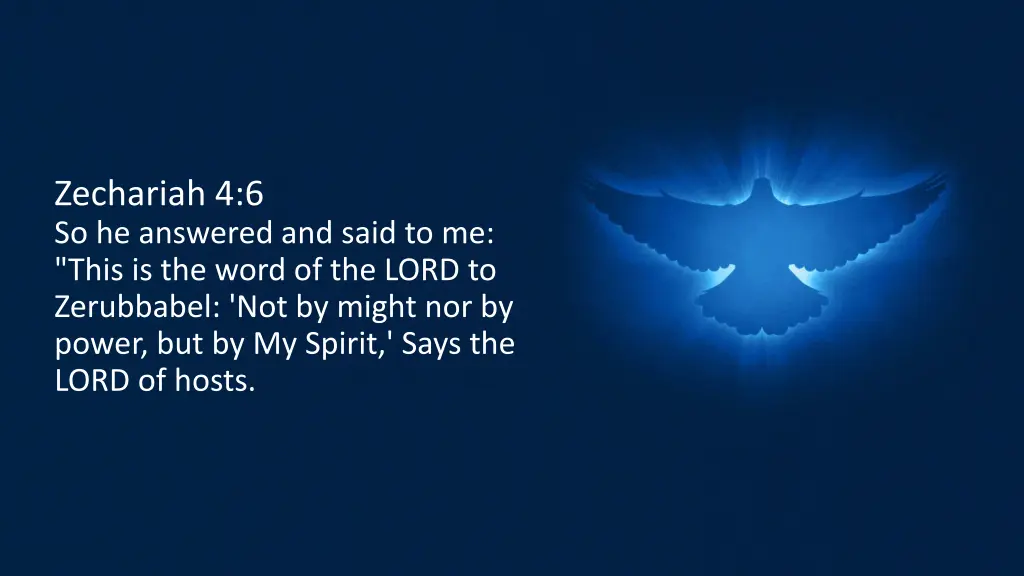zechariah 4 6 so he answered and said to me this